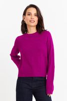 Sweater Básico Cuello Redondo Magenta Nicopoly