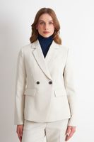 Blazer Sastrero Dos Botones Blanco	 Nicopoly