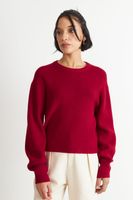 Sweater Jaspeado Cuello Redondo Rojo Nicopoly