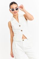 Gilet Rayas Diplomáticas Blanco Nicopoly