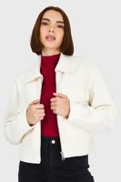 Chaqueta Bouclé Blanco Invierno Invierno Nicopoly