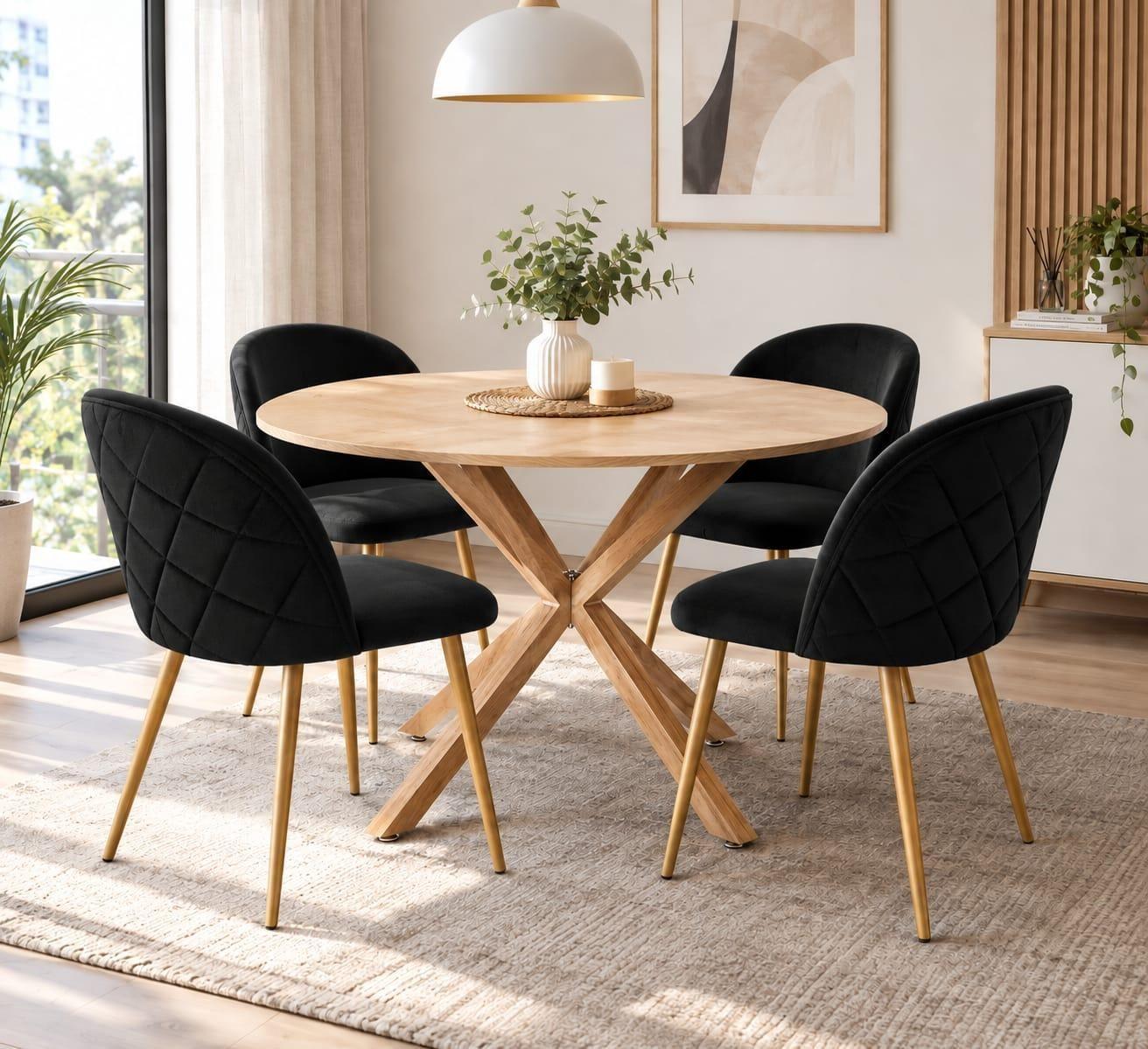 Comedor elite Arco nordem velvet wood - 100cm Decomueblesjm | Paris.cl
