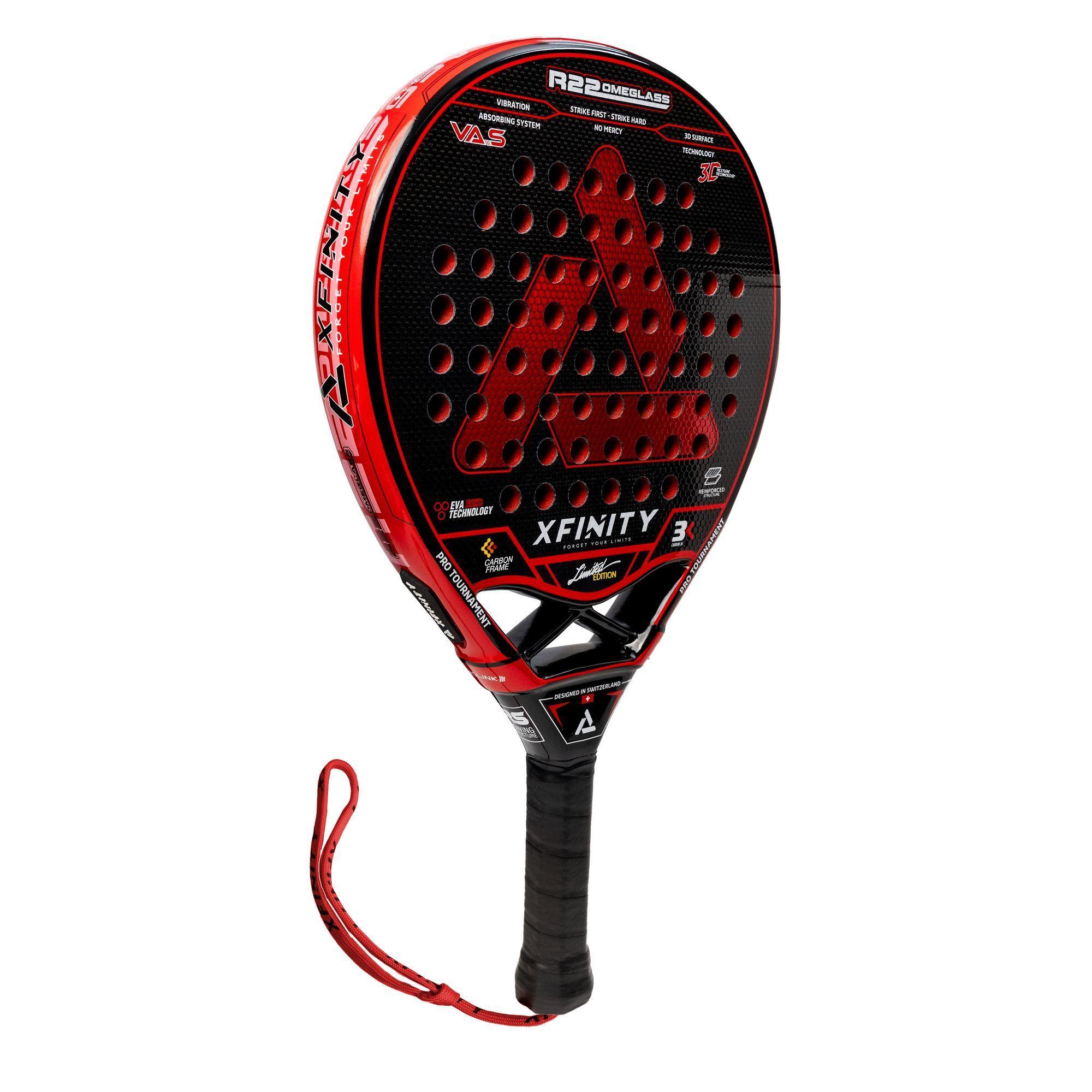 PALA PADEL XFINITY R22 OMEGLASS CARBONO 3K INCLUYE FUNDA-4