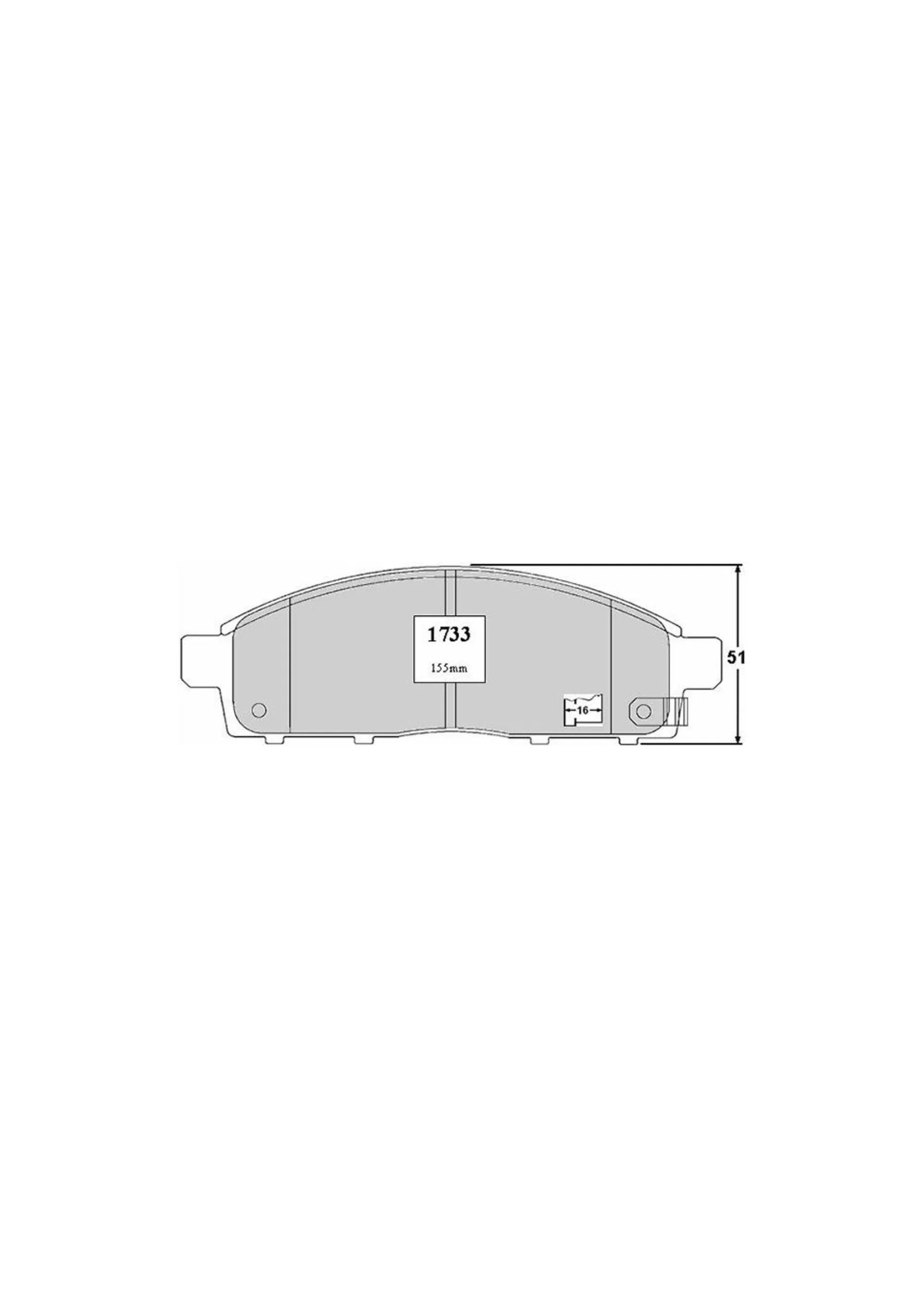Pastillas de freno delanteras PP1733 para Mitsubishi L200-1