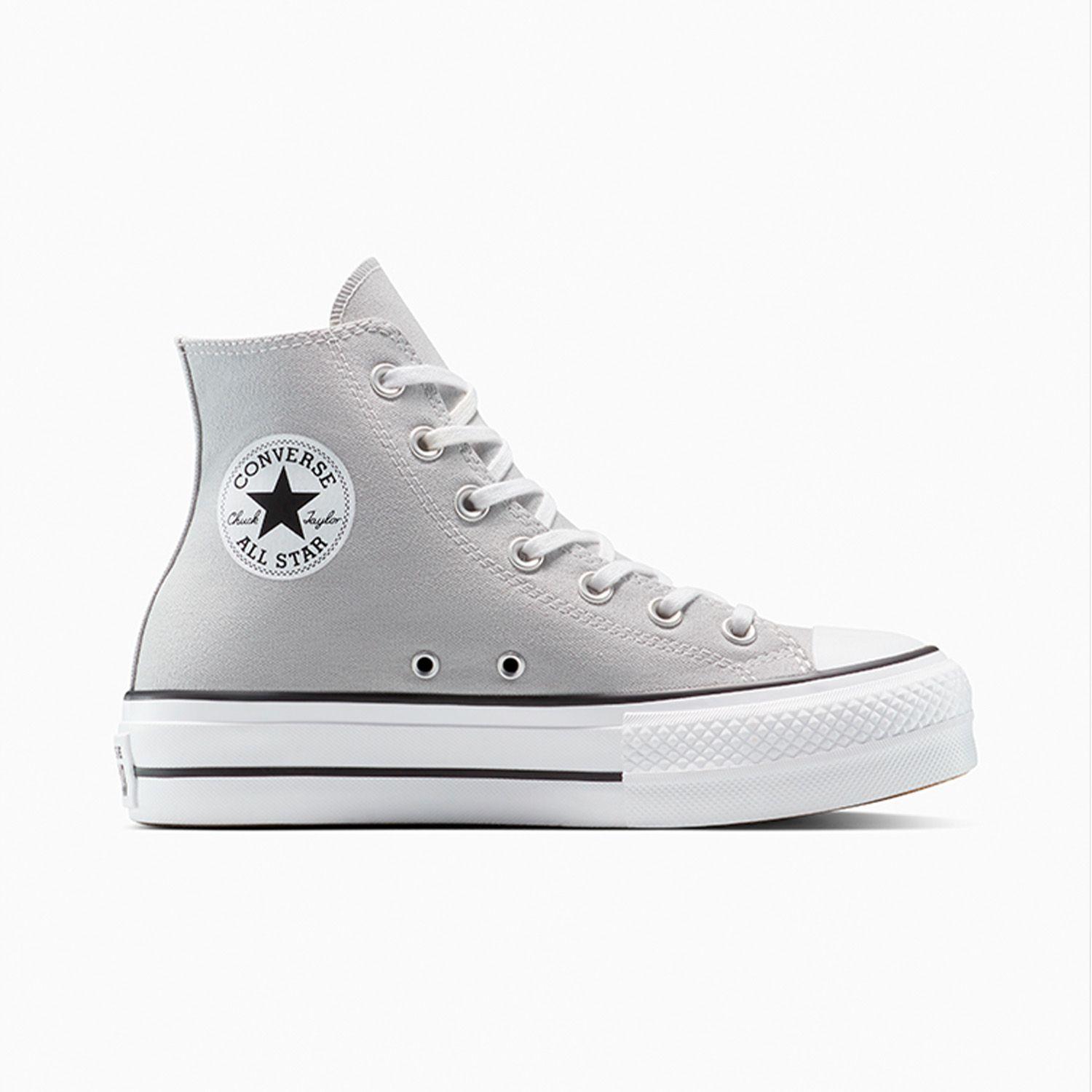 Zapatilla Converse Chuck Taylor All Star Lift Mujer Gris-0