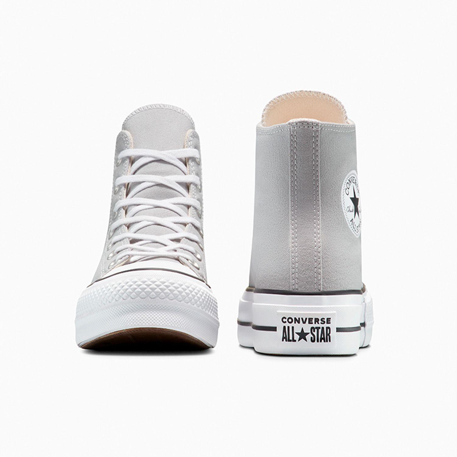 Zapatilla Converse Chuck Taylor All Star Lift Mujer Gris-3