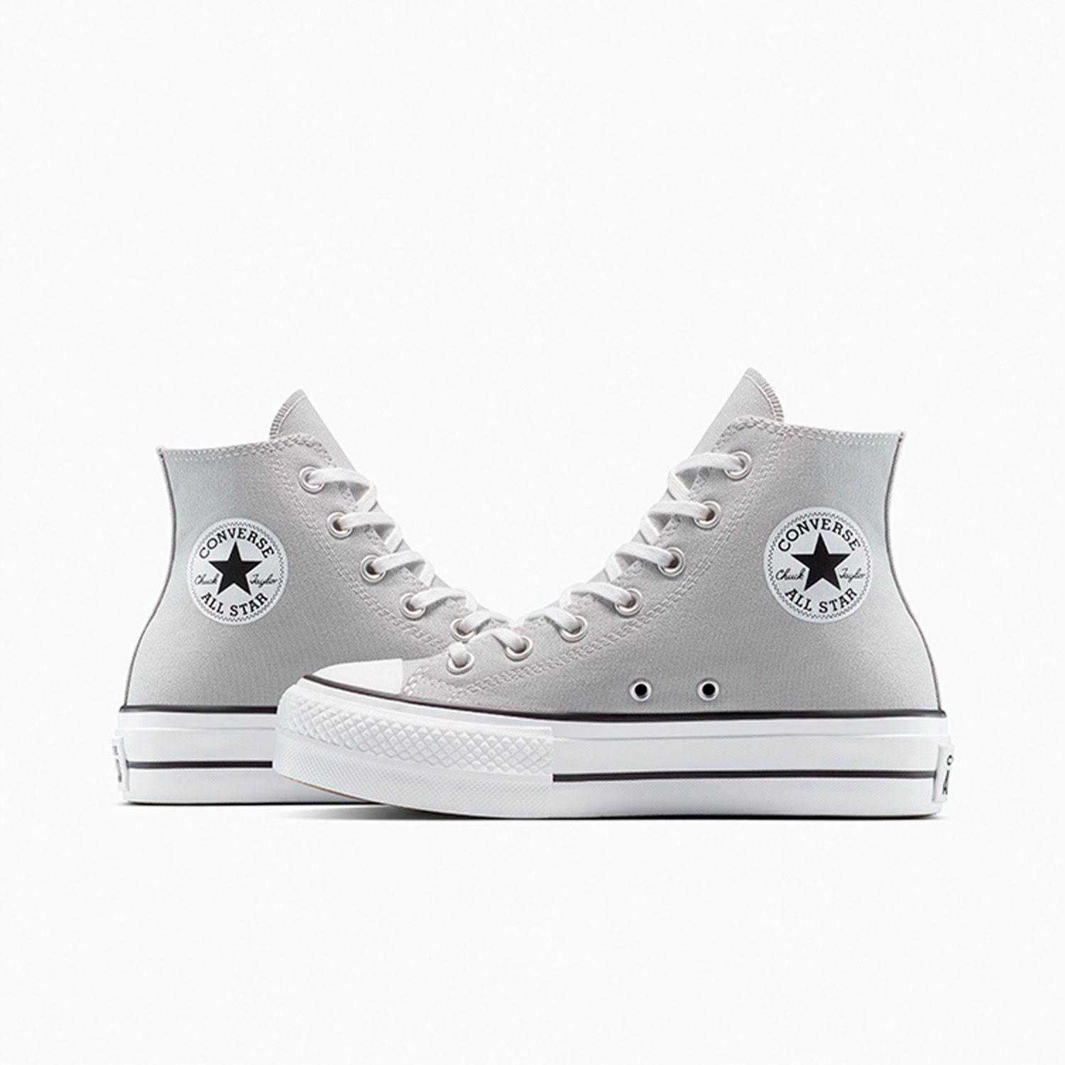Zapatilla Converse Chuck Taylor All Star Lift Mujer Gris-4
