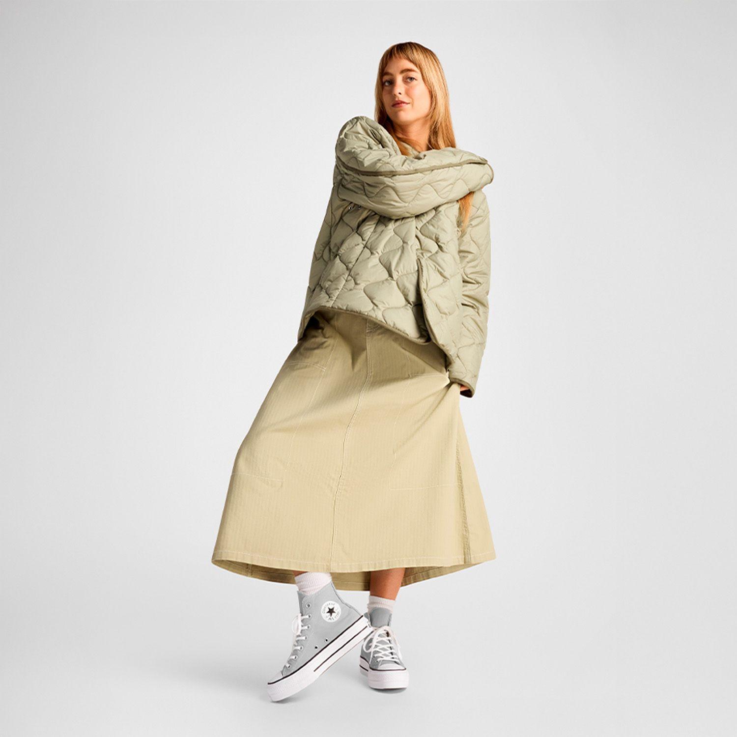 Zapatilla Converse Chuck Taylor All Star Lift Mujer Gris-5