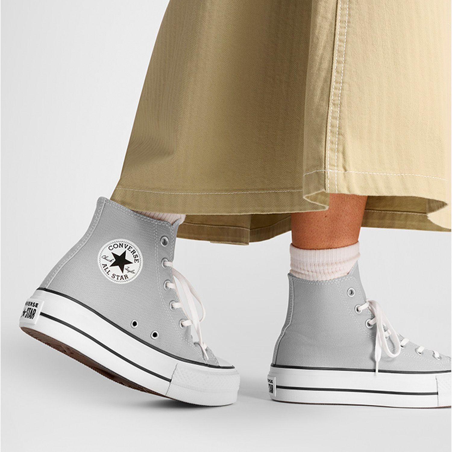 Zapatilla Converse Chuck Taylor All Star Lift Mujer Gris-6