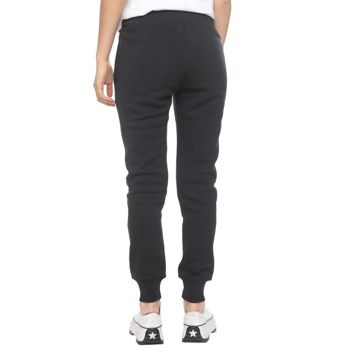 Pantalón Converse Core Chuck Patch Mujer Negro-1