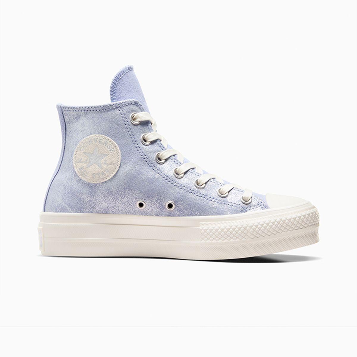 Zapatilla Converse Chuck Taylor All Star Lift Mujer Gris Gamuza-0