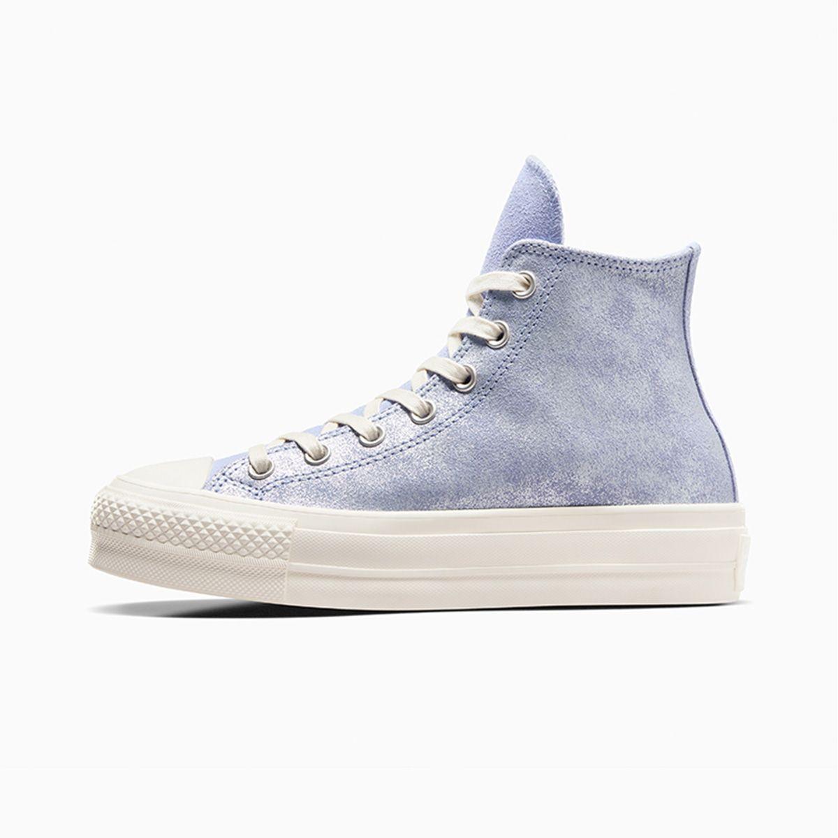 Zapatilla Converse Chuck Taylor All Star Lift Mujer Gris Gamuza-1
