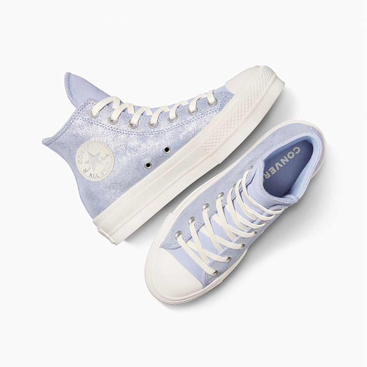 Zapatilla Converse Chuck Taylor All Star Lift Mujer Gris Gamuza-3
