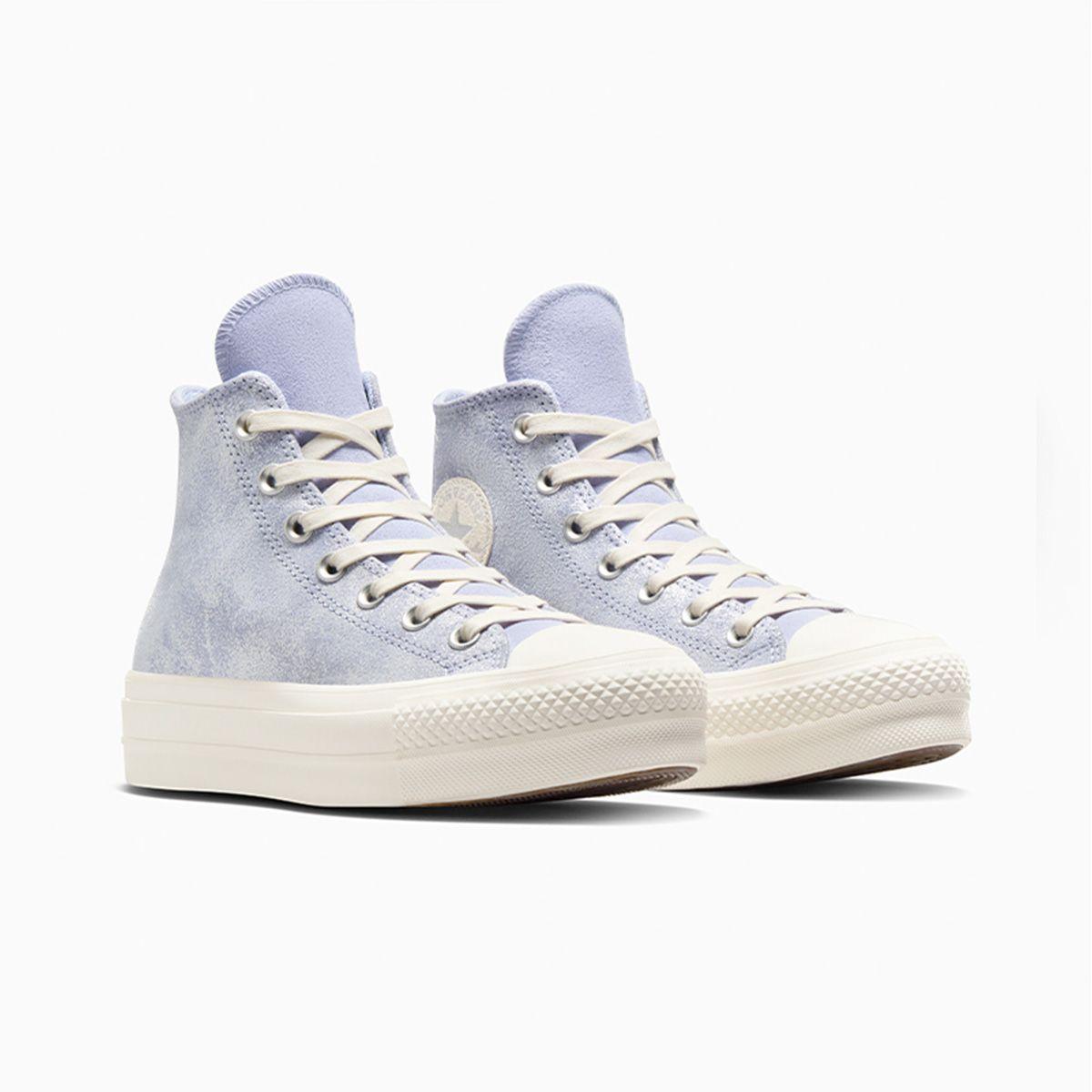 Zapatilla Converse Chuck Taylor All Star Lift Mujer Gris Gamuza-4