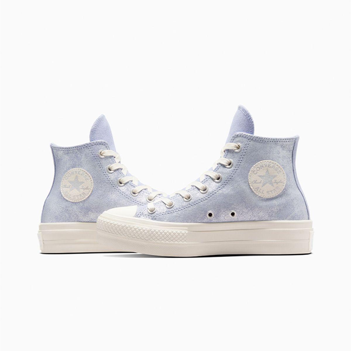 Zapatilla Converse Chuck Taylor All Star Lift Mujer Gris Gamuza-6