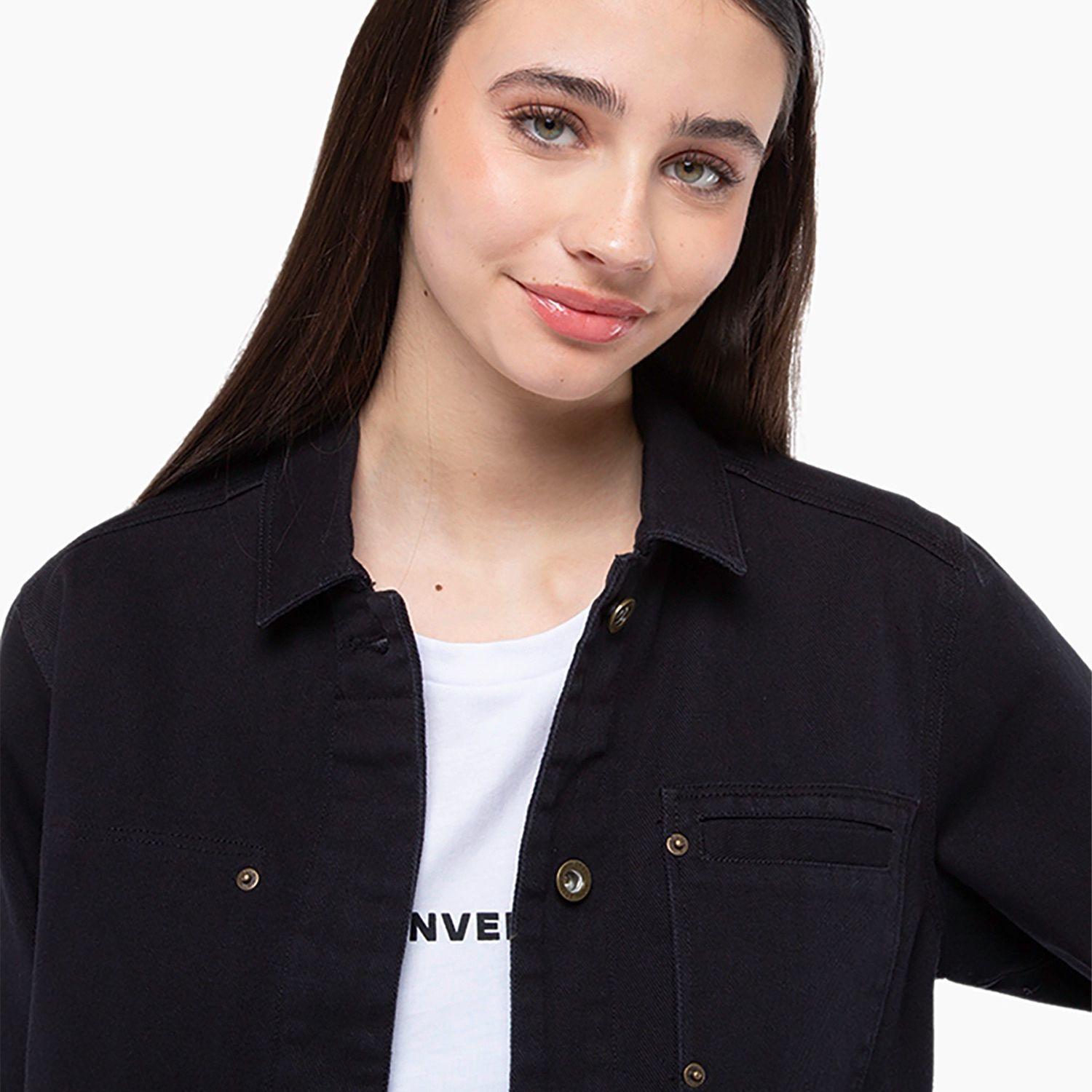 Chaqueta Converse Star Chevron Mujer Negro-2