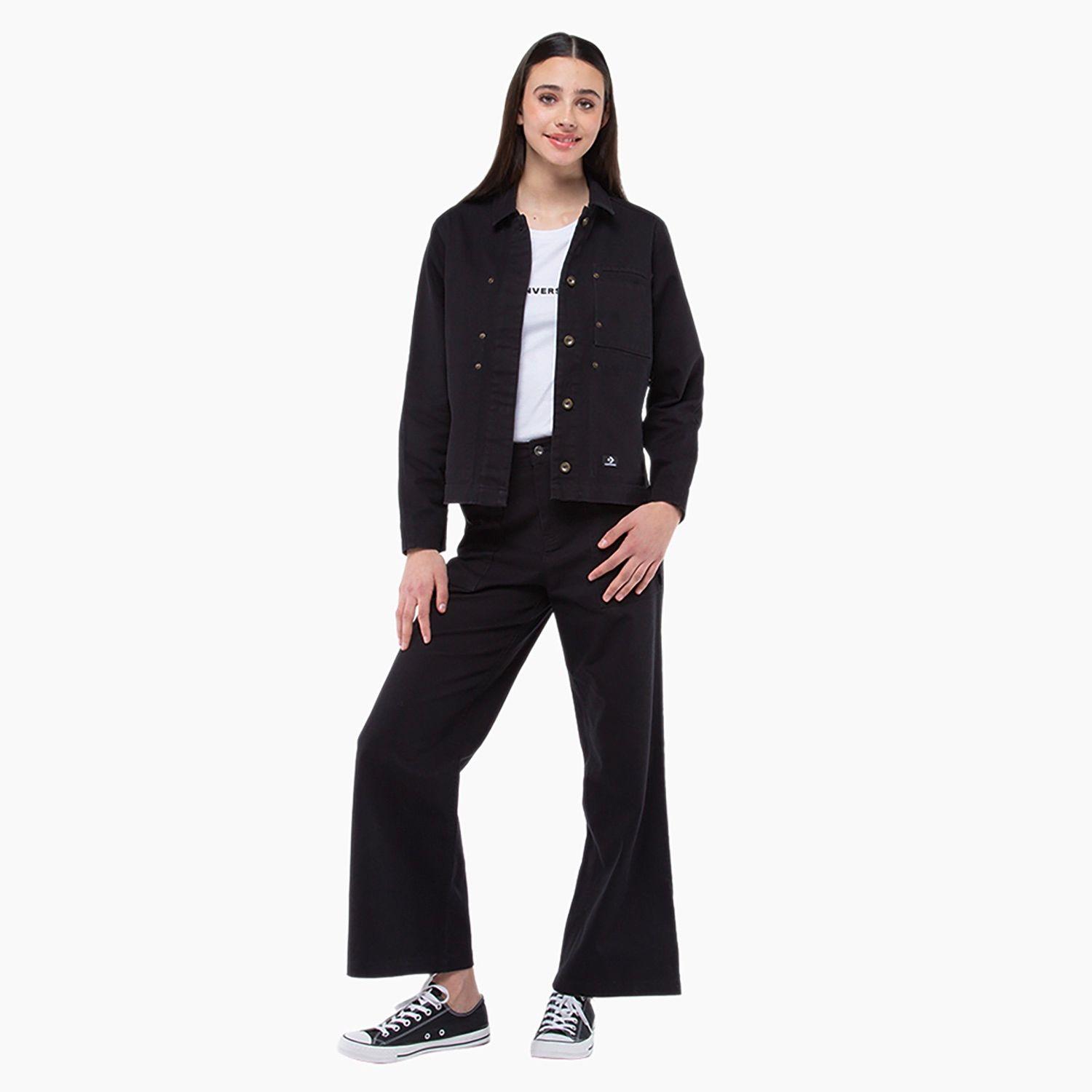 Chaqueta Converse Star Chevron Mujer Negro-5