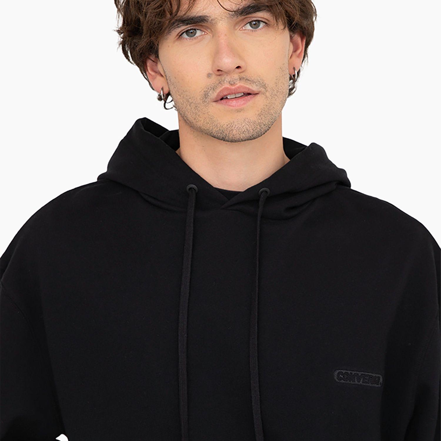 Polerón Converse Hoodie Your Logo Hombre Negro-2