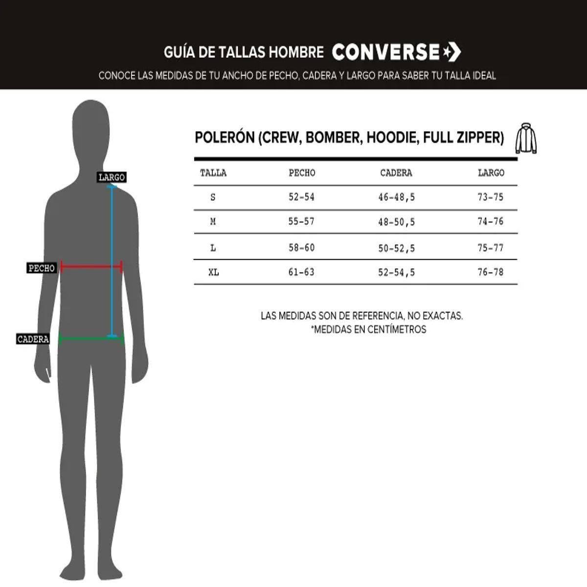 Polerón Converse Hoodie Your Logo Hombre Negro-6