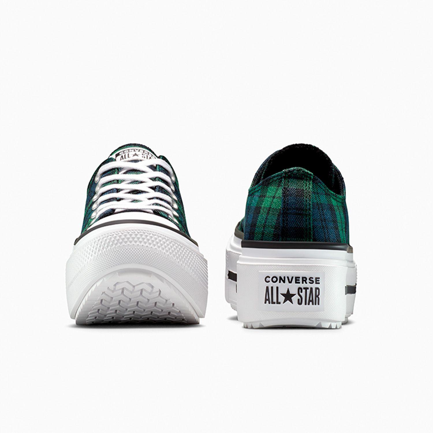 Zapatilla Converse Chuck Taylor All Star Lift Double Stack Plaid Mujer Multicolor-4