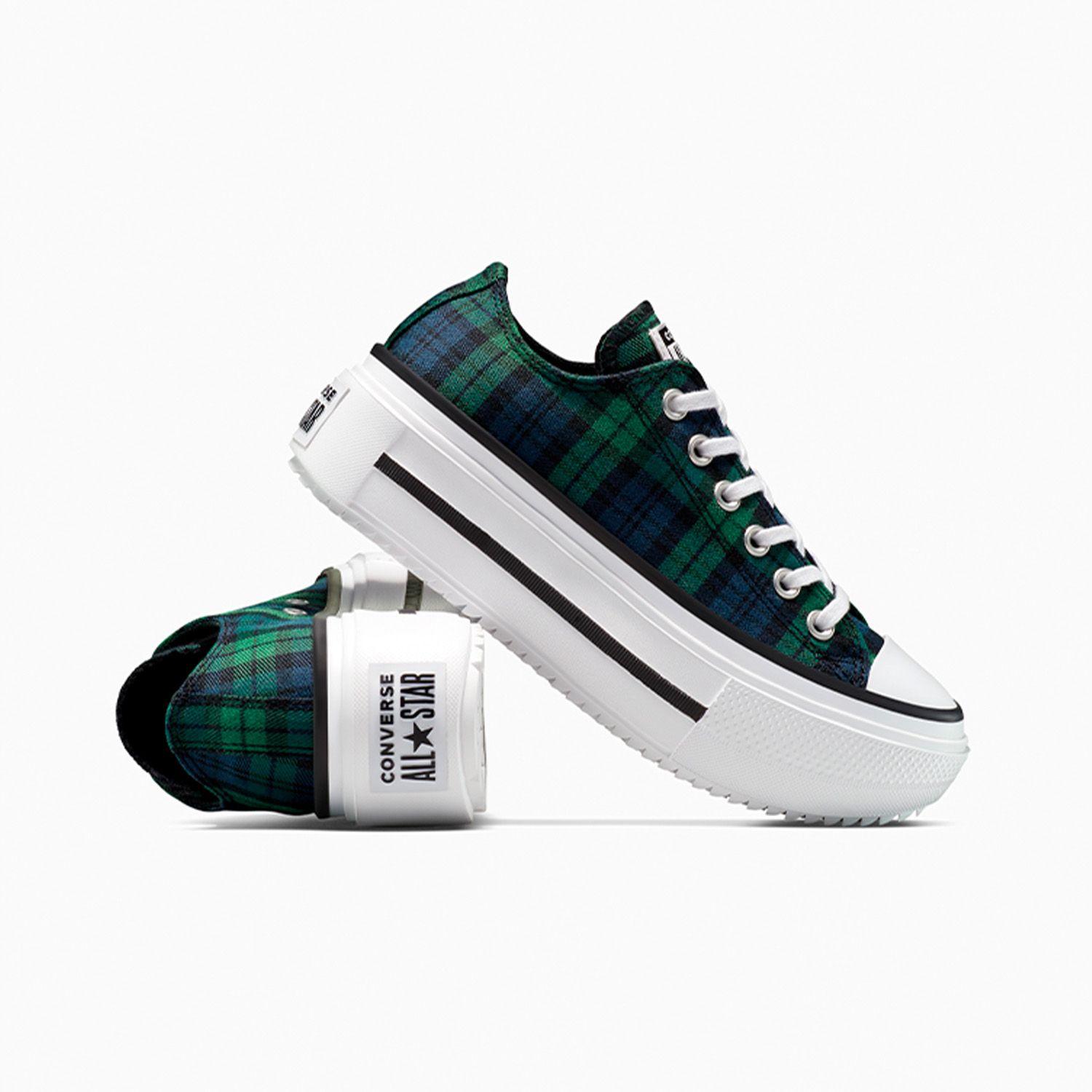 Zapatilla Converse Chuck Taylor All Star Lift Double Stack Plaid Mujer Multicolor-5