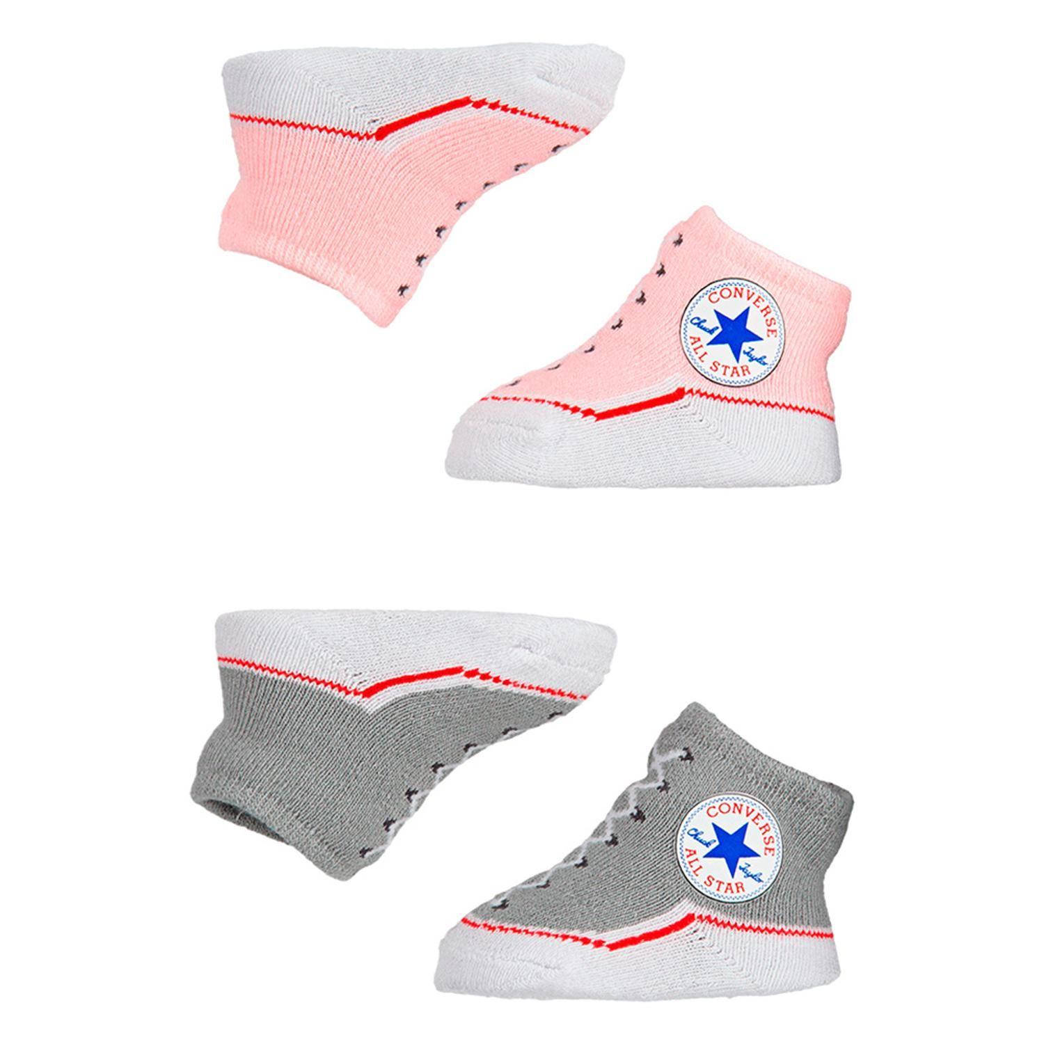 Calcetines Converse Chuck Bootie Bebé Rosado-1