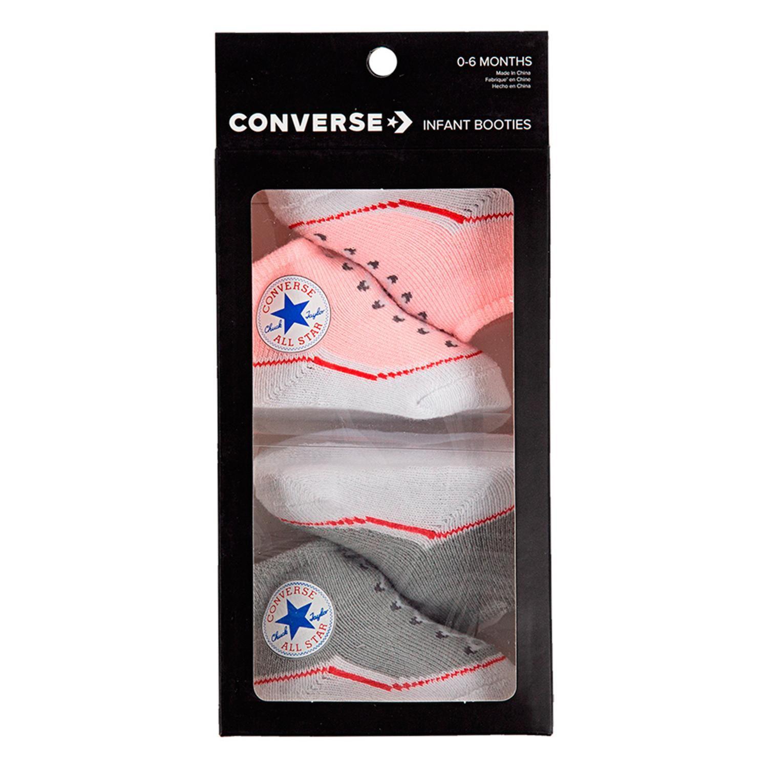 Calcetines Converse Chuck Bootie Bebé Rosado-2