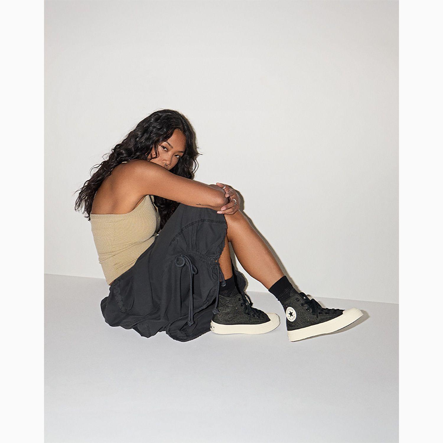 Zapatilla Converse Chuck 70 Mujer Negro Caña Alta-7