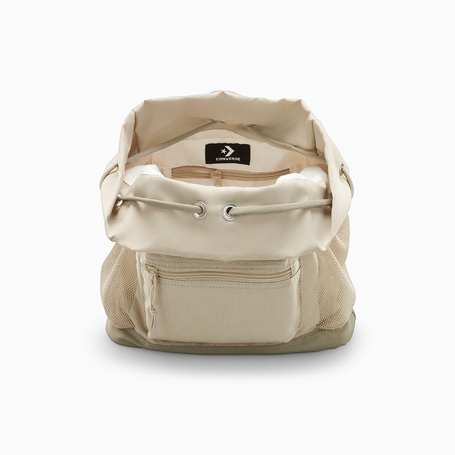 Mochila Converse Go Lo Cinched Bucket Unisex Beige-2