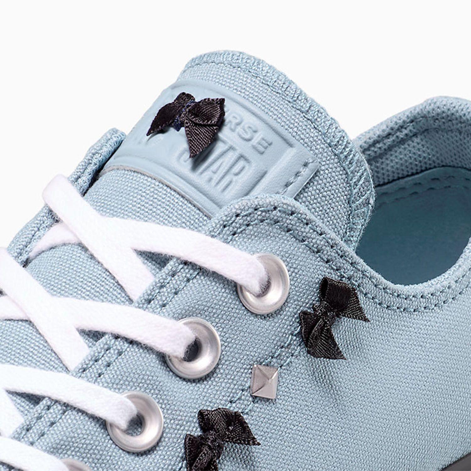 Zapatilla Converse Chuck Taylor All Star Lift Bow Studded Mujer Azul-7