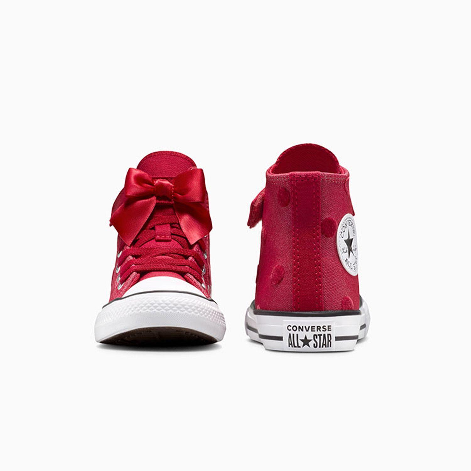 Zapatilla Converse Chuck Taylor All Star 1V Niños Rojo-4
