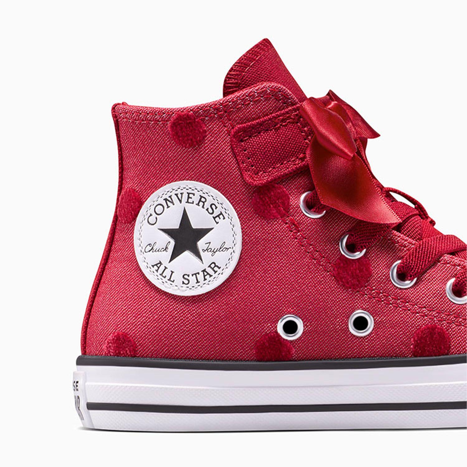 Zapatilla Converse Chuck Taylor All Star 1V Niños Rojo-6