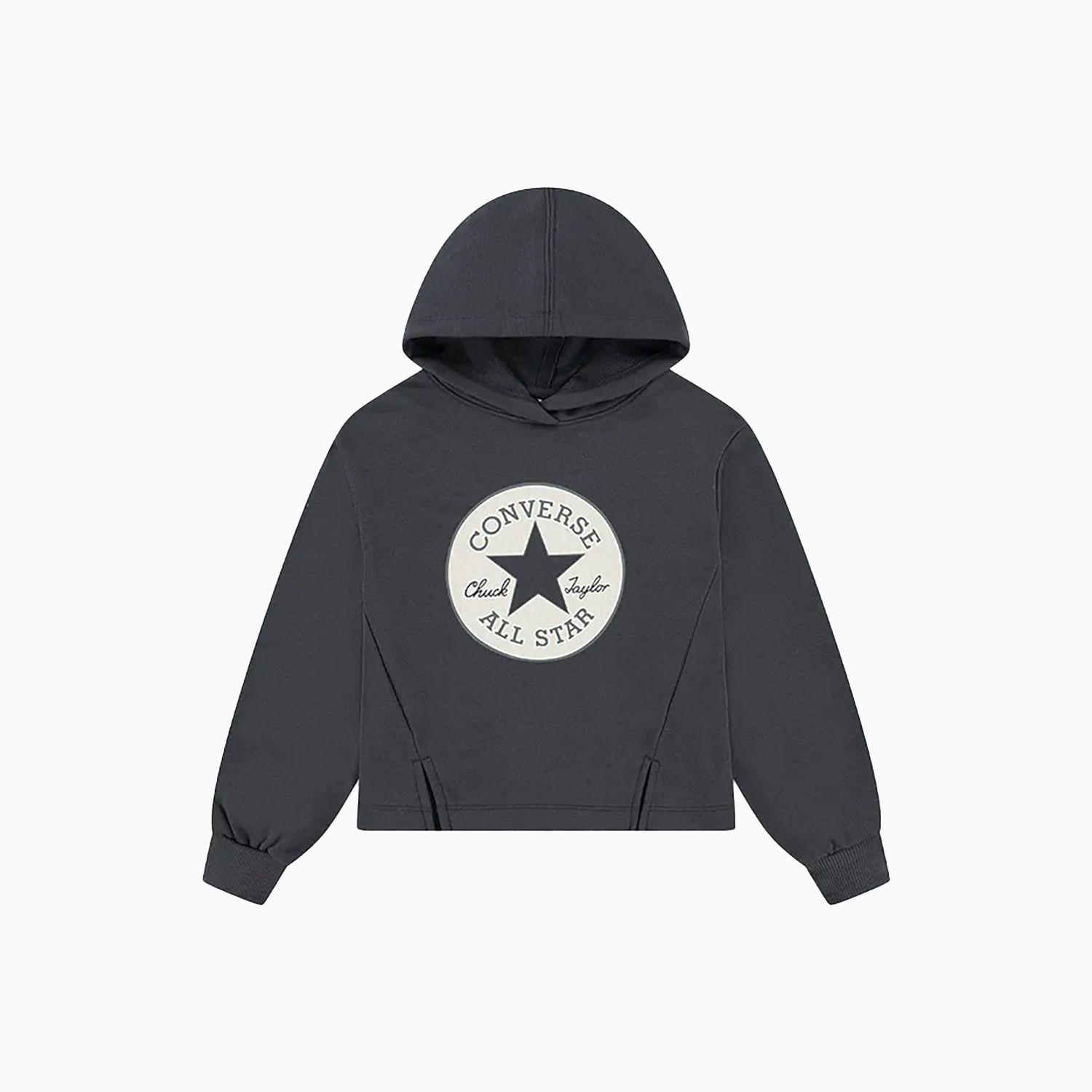 Polerón Converse Boxy Niños Gris-0