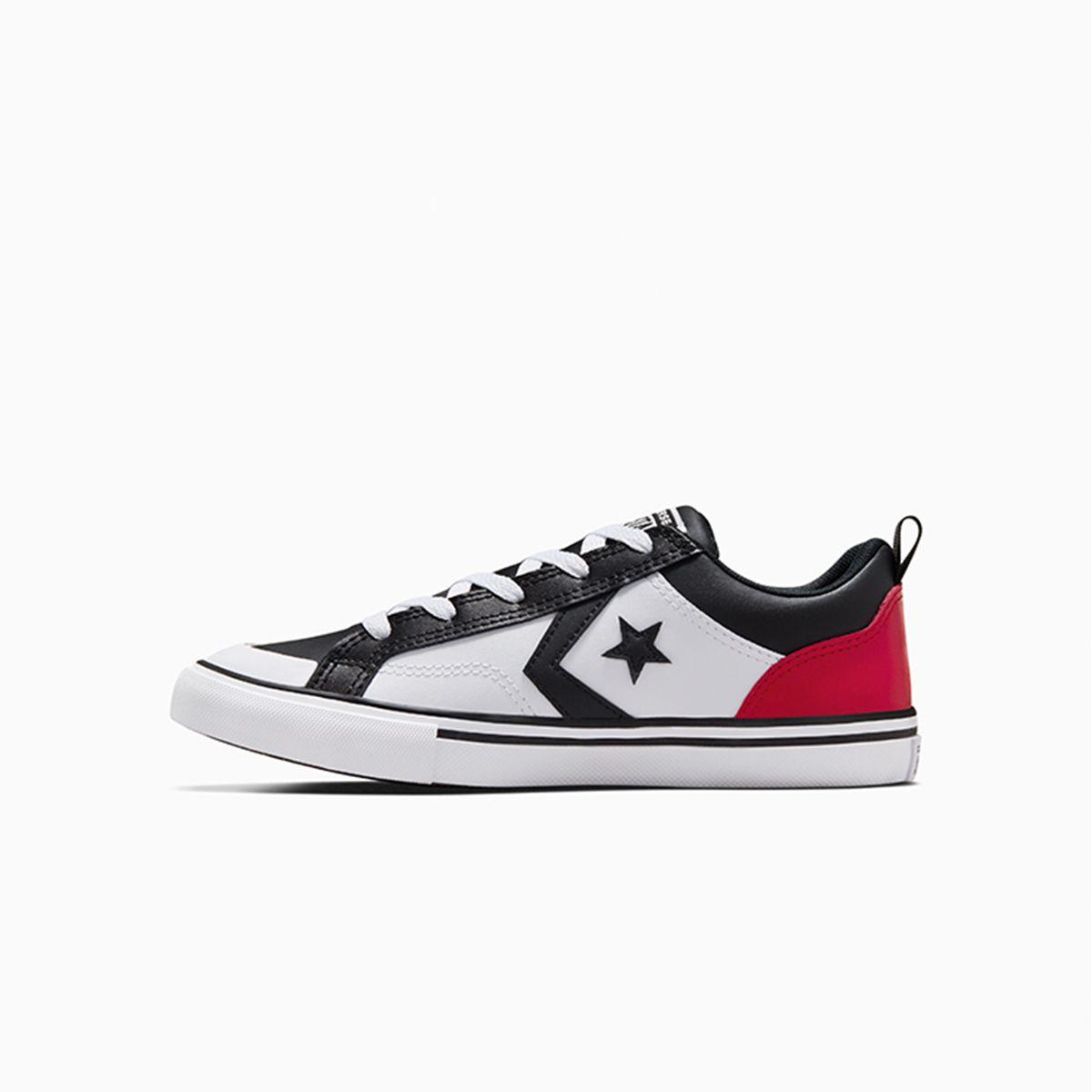 Zapatilla Converse Pro Blaze Niños Blanco/Negro/Rojo-1