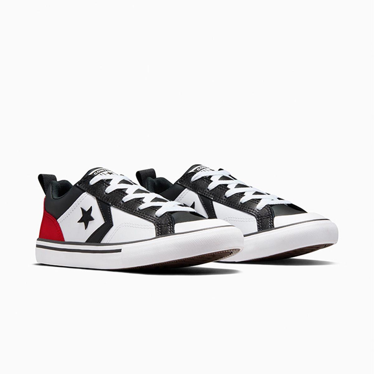 Zapatilla Converse Pro Blaze Niños Blanco/Negro/Rojo-4