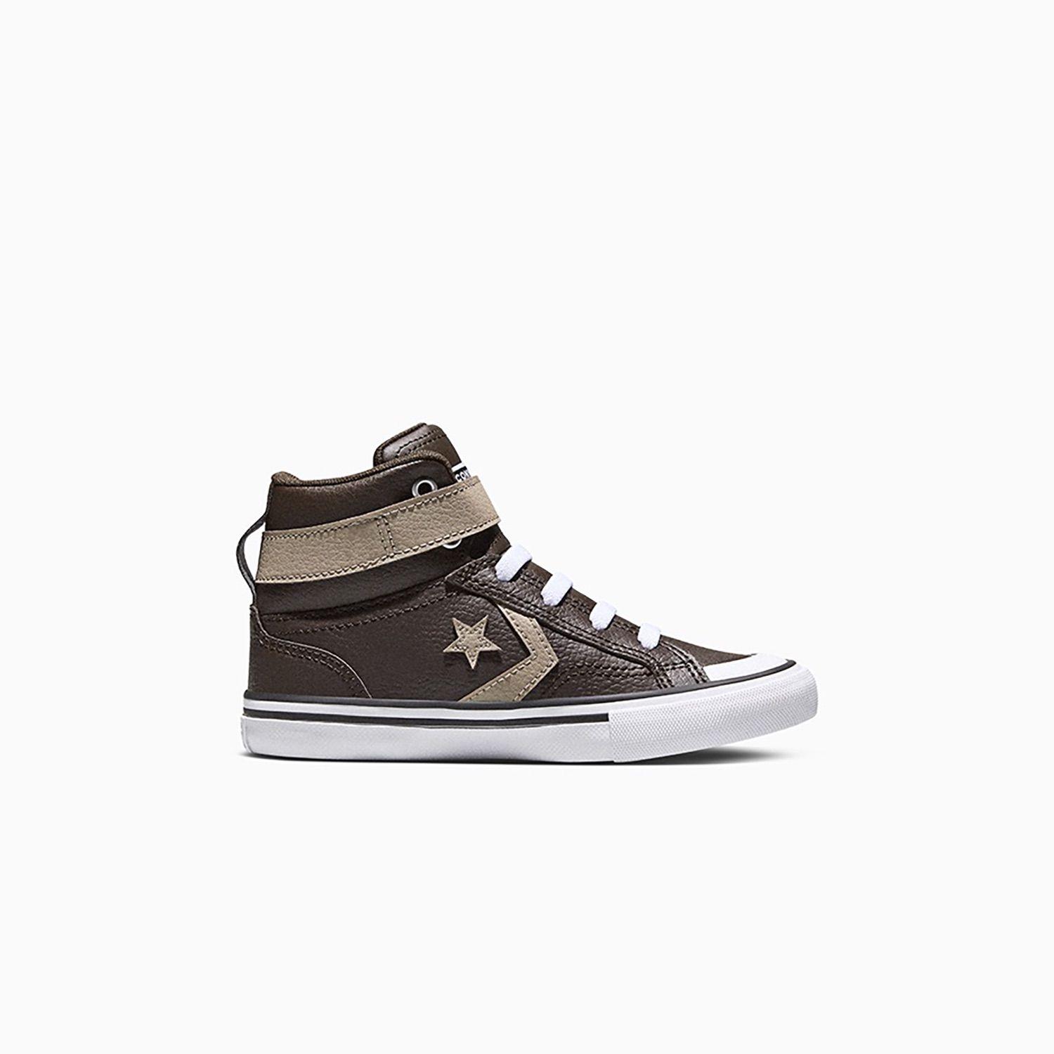 Zapatilla Converse Pro Blaze Strap Niños Café-0