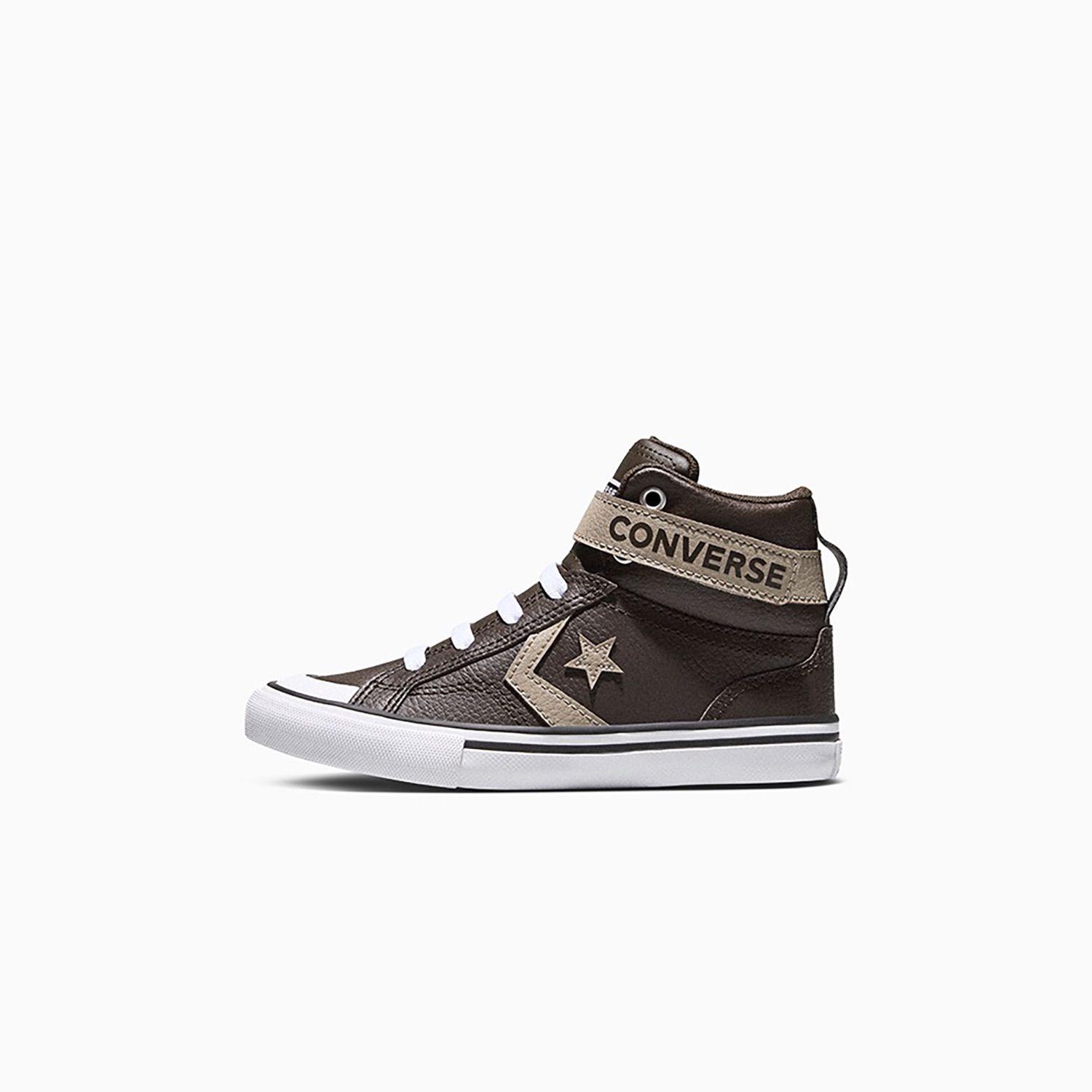 Zapatilla Converse Pro Blaze Strap Niños Café-1