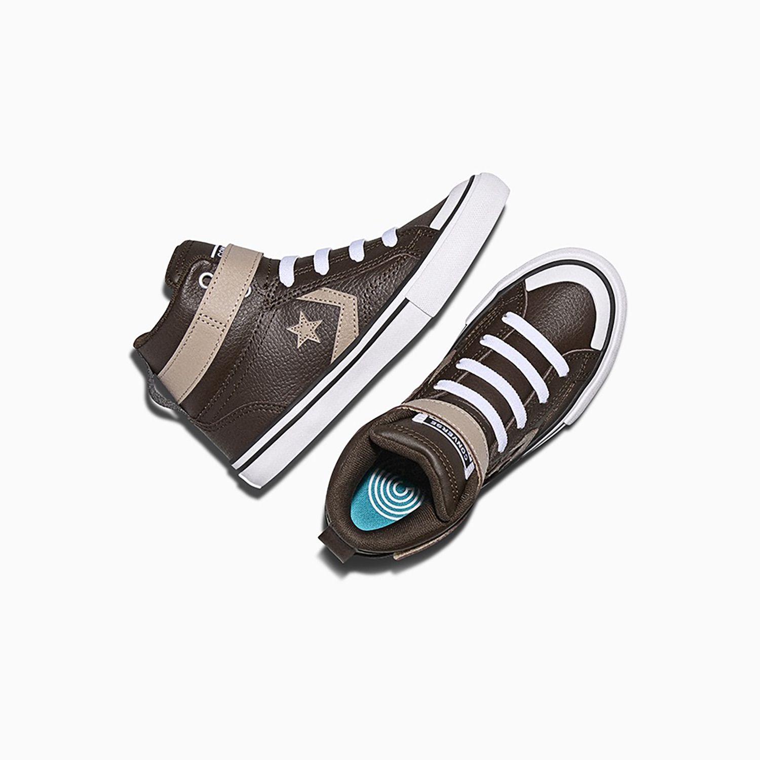 Zapatilla Converse Pro Blaze Strap Niños Café-2