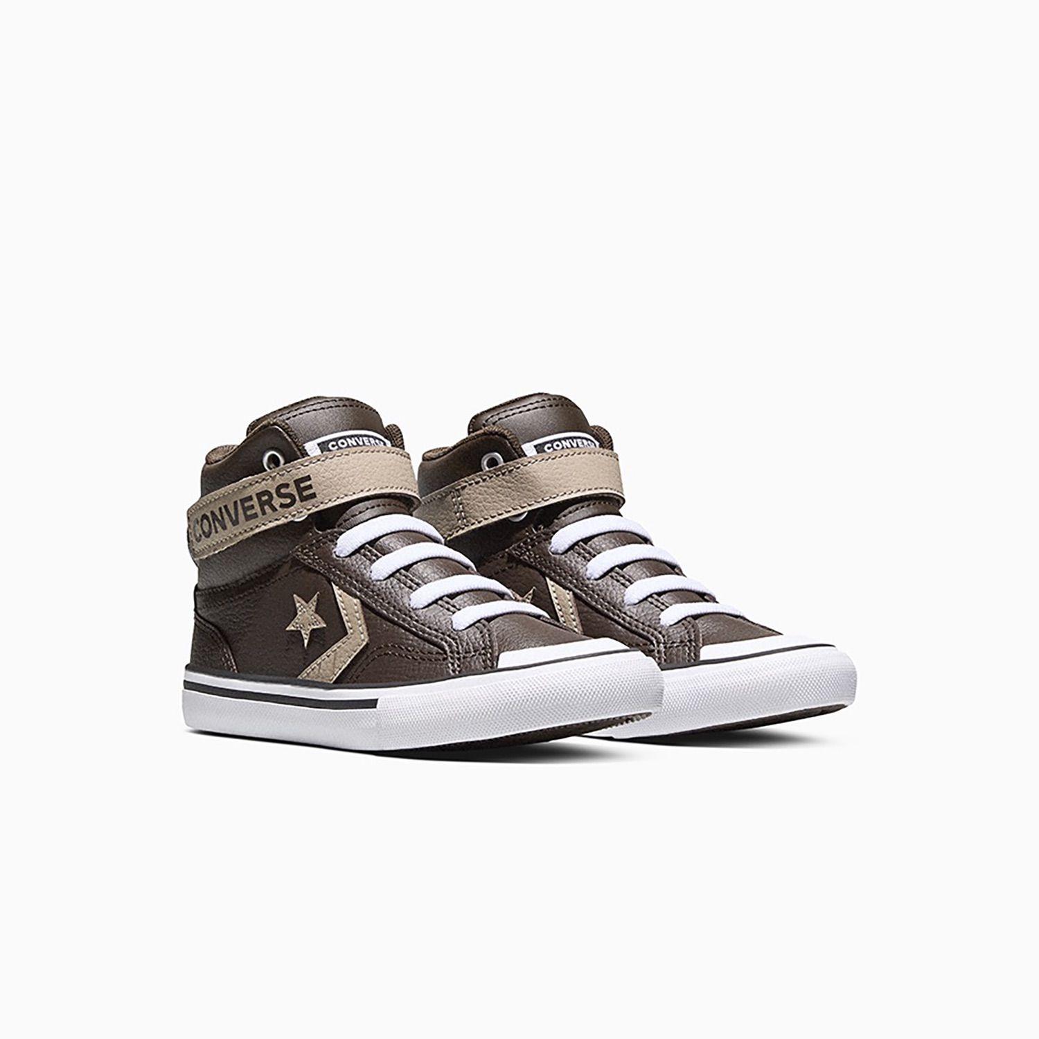 Zapatilla Converse Pro Blaze Strap Niños Café-3