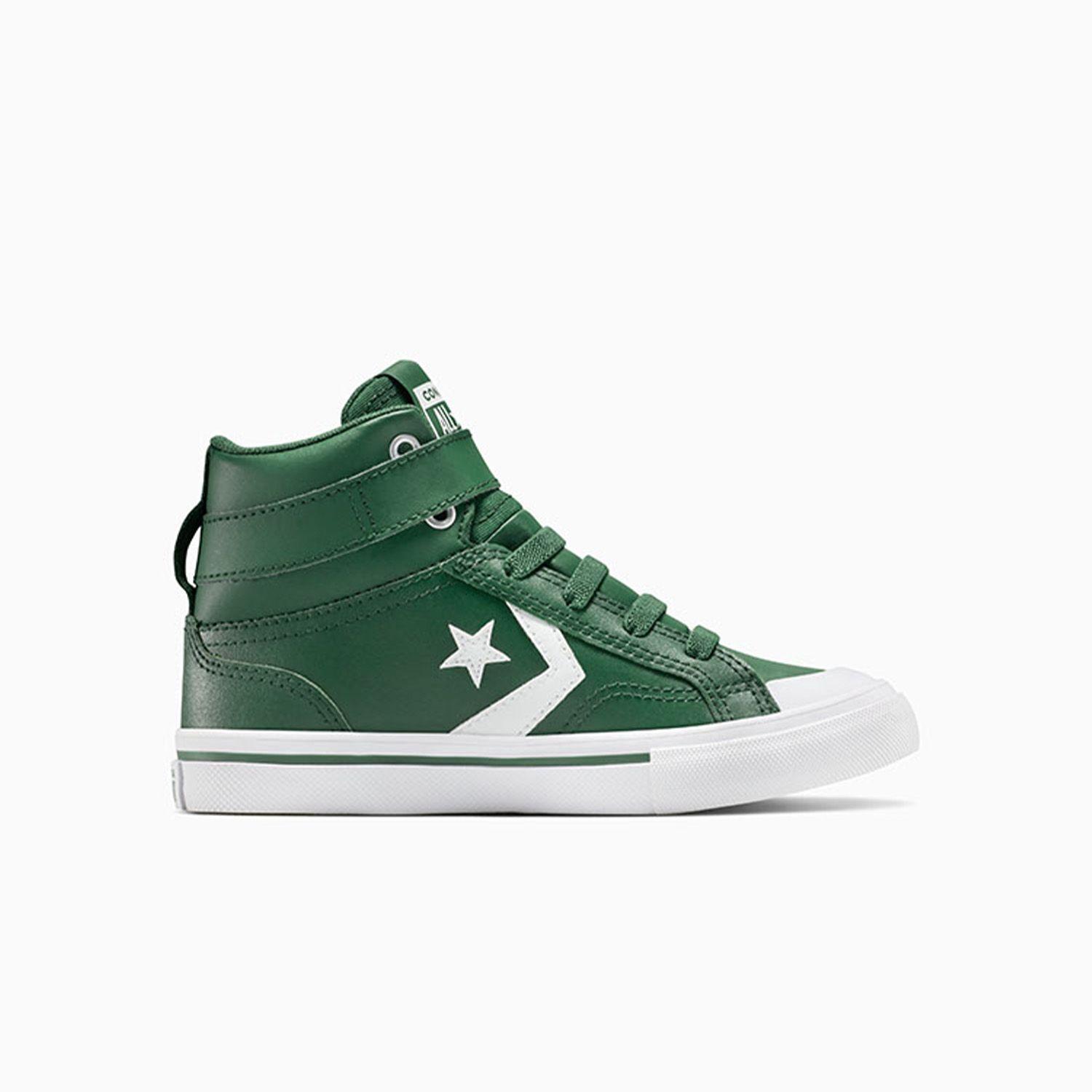 Zapatilla Converse Pro Blaze Strap Niños Verde-0