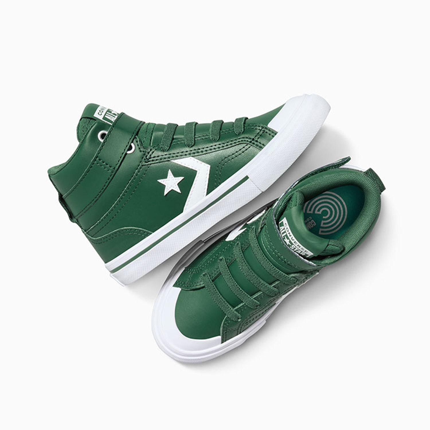 Zapatilla Converse Pro Blaze Strap Niños Verde-2