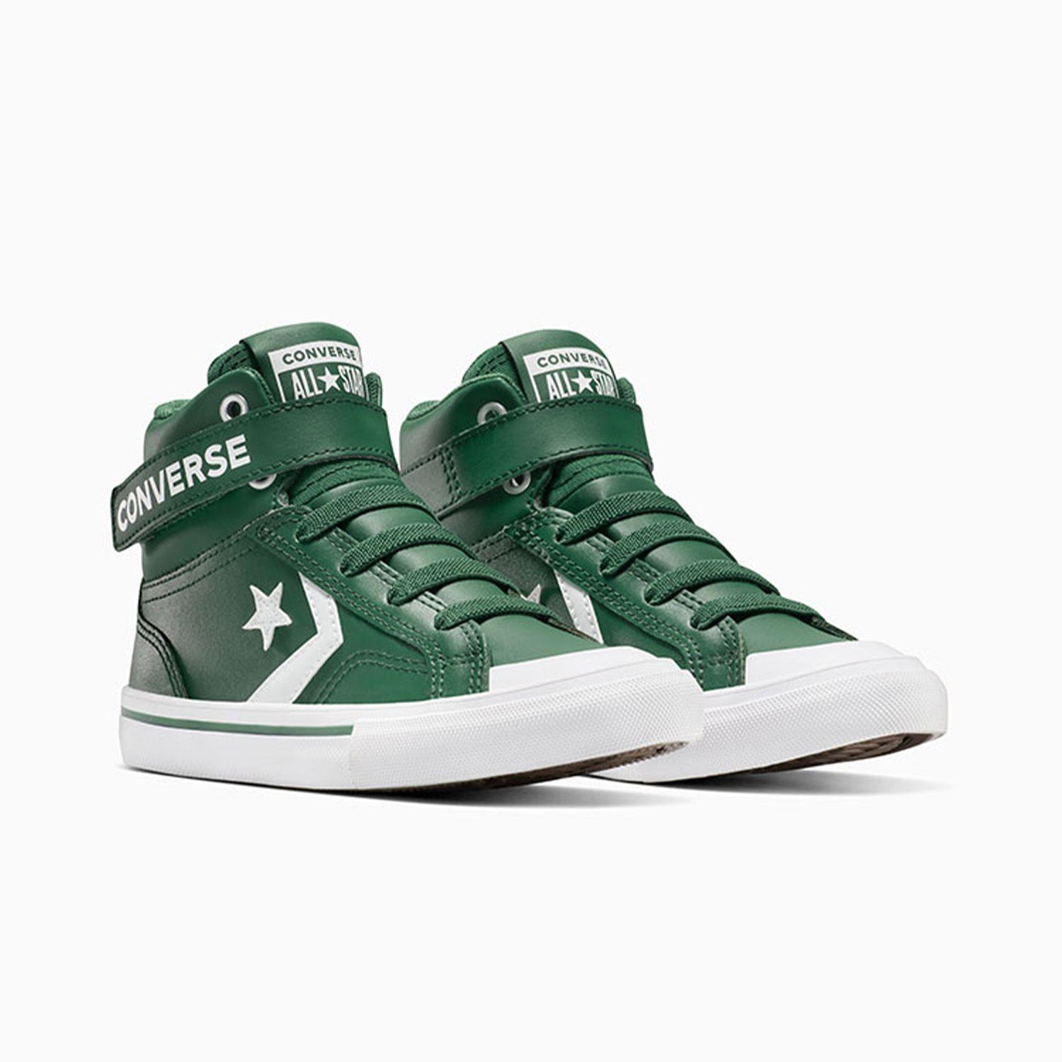 Zapatilla Converse Pro Blaze Strap Niños Verde-3