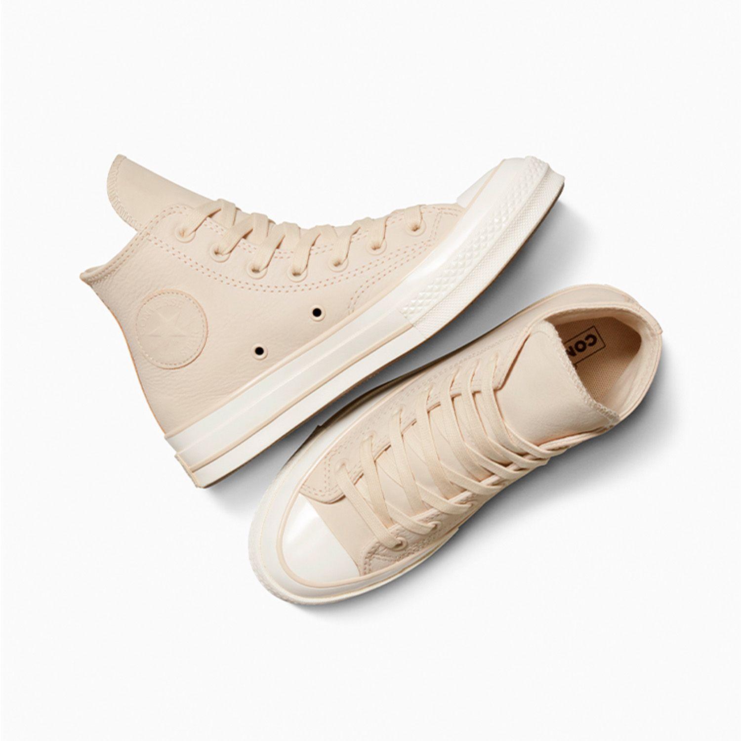 Zapatilla Converse Chuck 70 Crafted Color Suede Mujer Café Claro-2