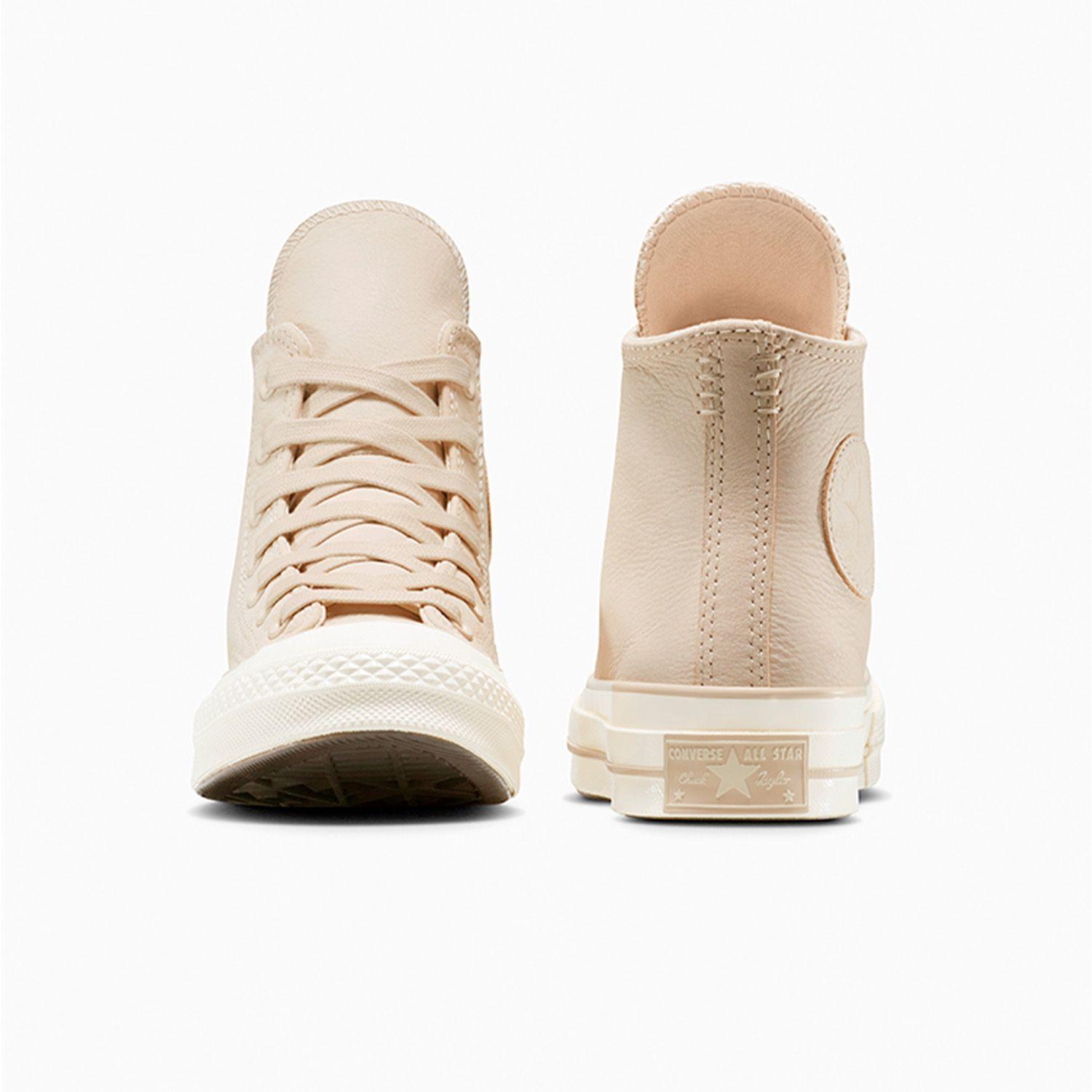 Zapatilla Converse Chuck 70 Crafted Color Suede Mujer Café Claro-4