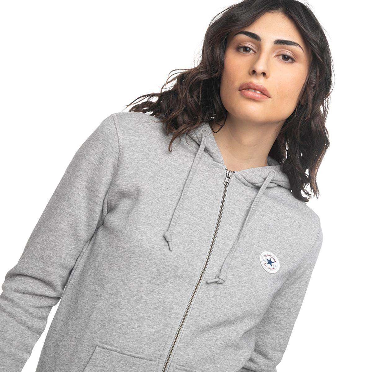 Polerón Converse Core Chuck Patch Mujer Gris-2