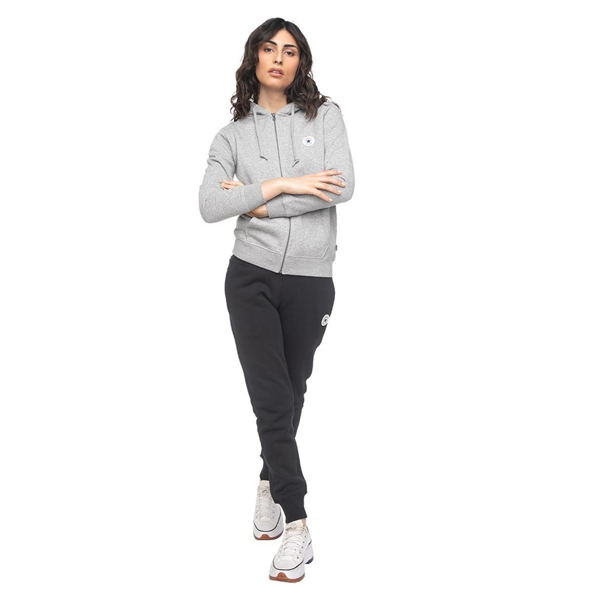 Polerón Converse Core Chuck Patch Mujer Gris-4