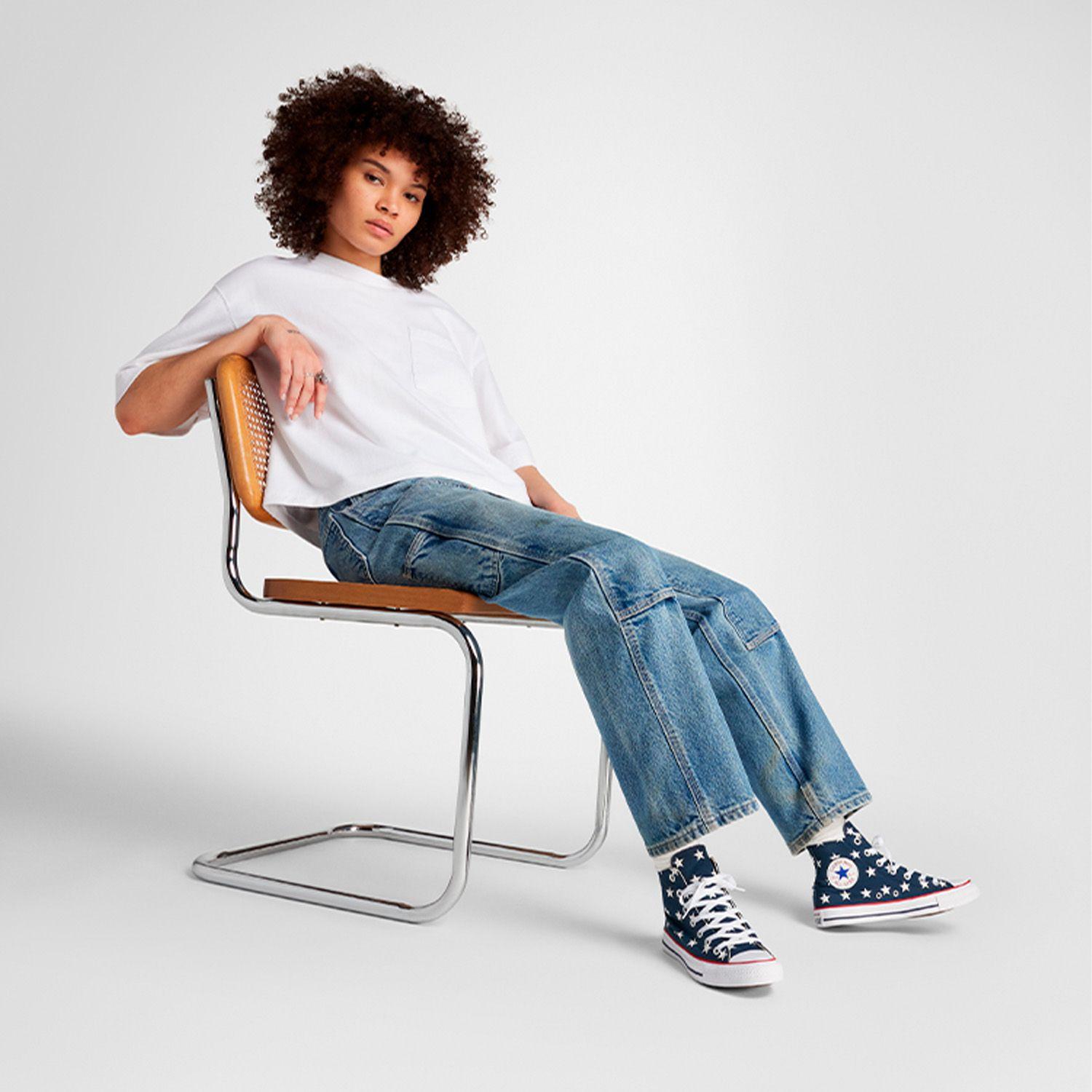 Zapatilla Converse Chuck Taylor All Star Archive Stars Mujer Azul-6