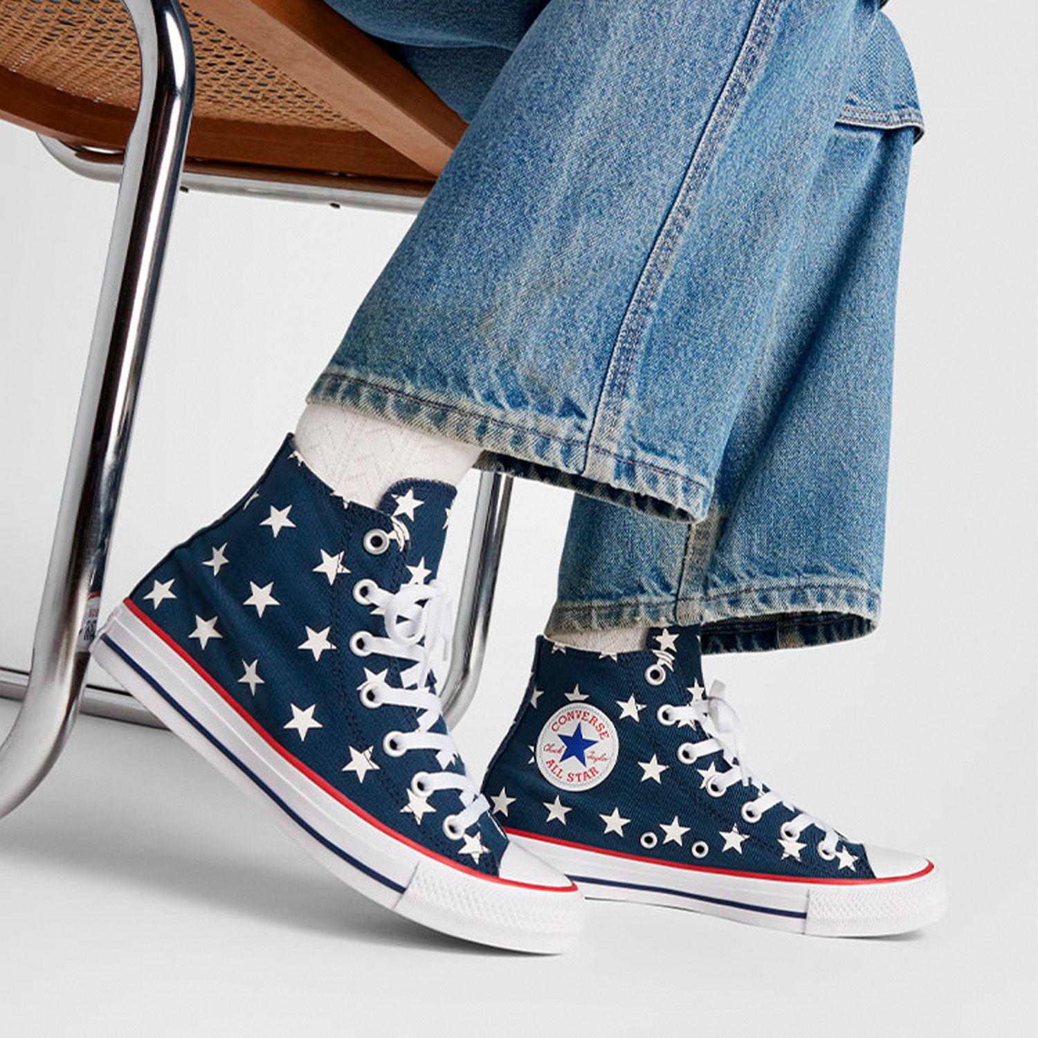 Zapatilla Converse Chuck Taylor All Star Archive Stars Mujer Azul-7