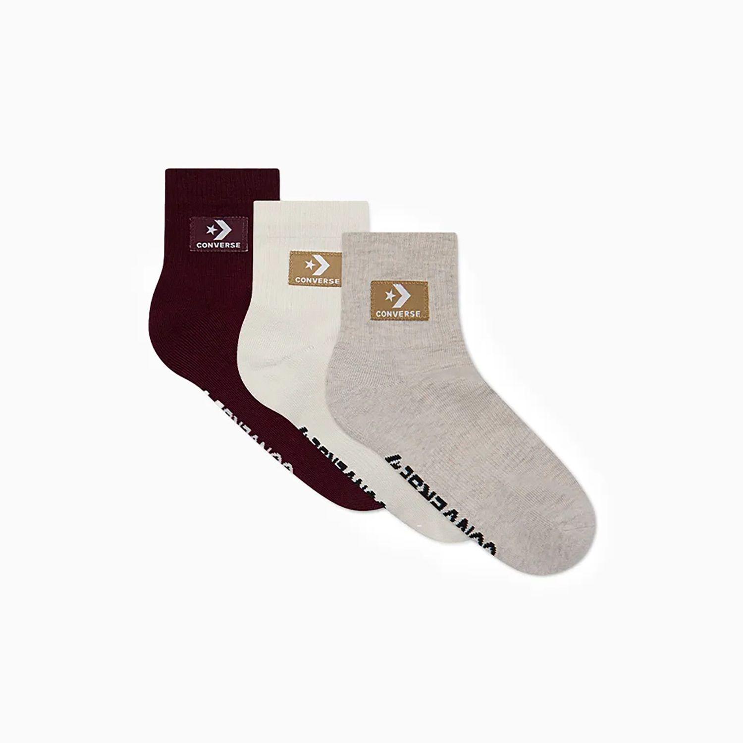 Calcetines Converse Stacked Patch 3Pk Hombre Multi-1