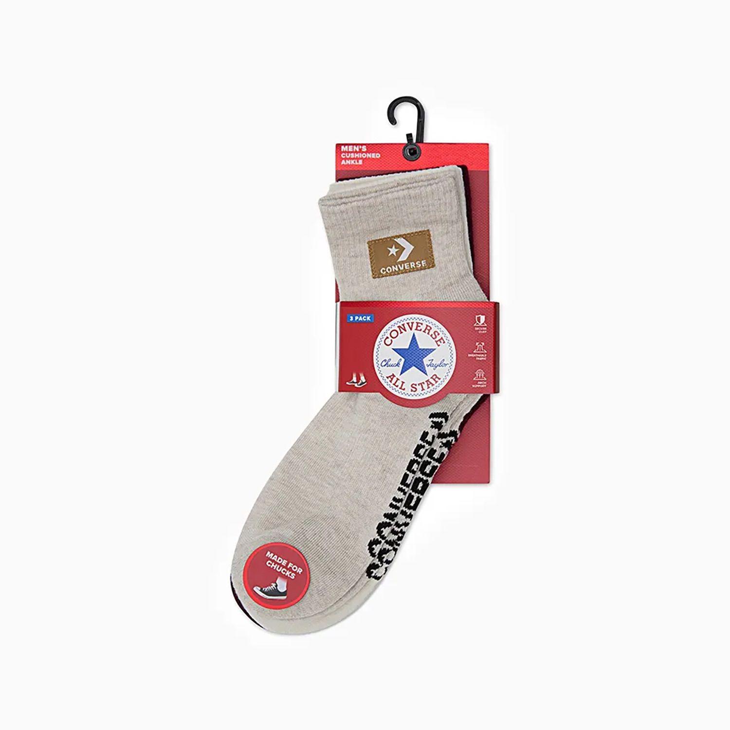 Calcetines Converse Stacked Patch 3Pk Hombre Multi-2